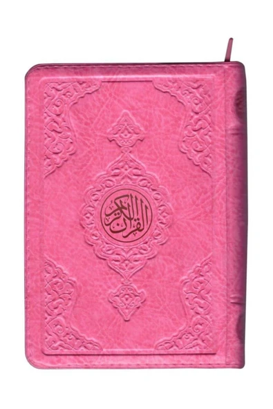 2 Renkli Pembe Hafız Boy Kuran-ı Kerim (kılıflı) ürün görseli