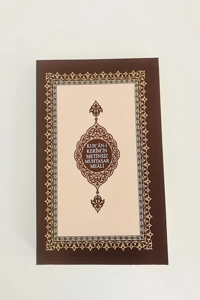 Hafız Boy Kur'anı Kerim'in Metinsiz Muhtasar Meali,seccade,inci Tesbih Set - Resim 4