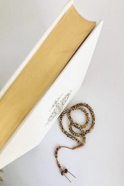 Beyaz Termo Deri Kuran-ı Kerim ,seccade, Inci Tesbih Set - Resim 3