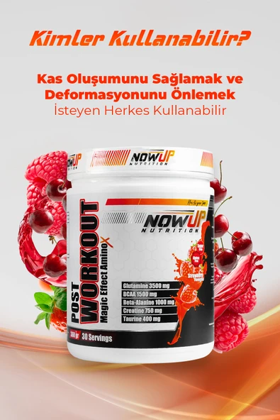 NOWUP NUTRITION – Soluksuz Paketi | Pre-Workout + Post-Workout + Shaker - Resim 5