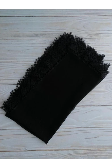 Lüks Güpürlü Şal Lüks Güllü Inci Tesbih Çeyizlik Bohça Ev Konsept - Resim 3