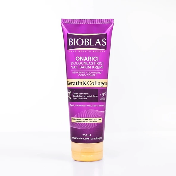 Bioblas Keratin Collagen Onarıcı Dolgunlaştırıcı Saç Kremi 250 ml