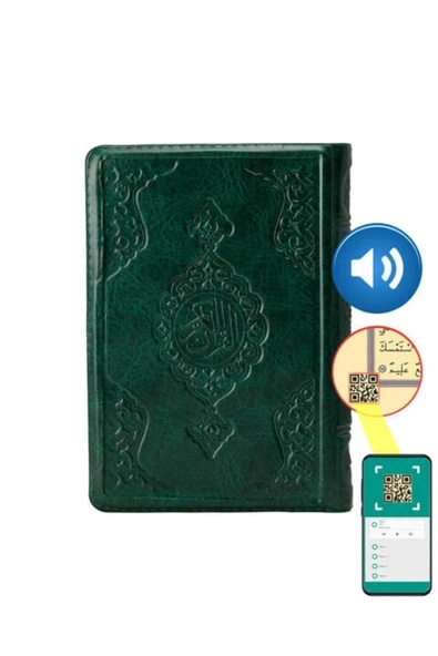 Çanta Boy, Yeşil Renk, Ahmet Hüsrev Hattı, Fermuarlı, Kuran'ı Kerim ürün görseli