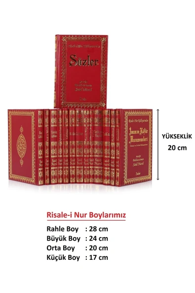 Risale-i Nur Külliyatından Lemalar Orta Boy 20 cm - Resim 6