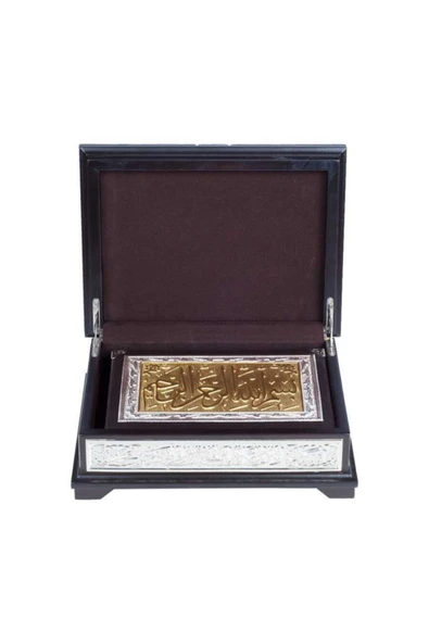 Yaldızlı Kaplama Gümüş Kanatlı Kur'an-ı Kerim (orta Boy) ürün görseli