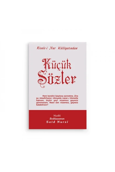 KÜÇÜK SÖZLER (Cep Karton) sözler ürün görseli