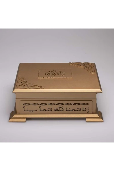 Şal + Tesbih + Kuran Hediye Seti (hafız Boy, Kadife, Bordo) - Resim 4