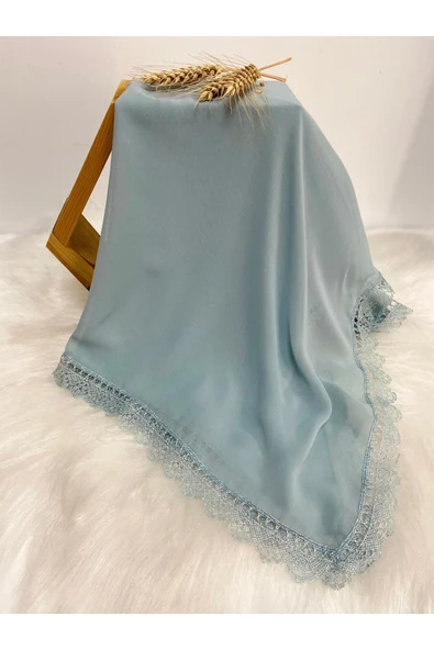 Baş Örtüsü Iğne Oyası Namaz Örtüsü,mevlüt Örtüsü Küf Yeşili - Resim 4