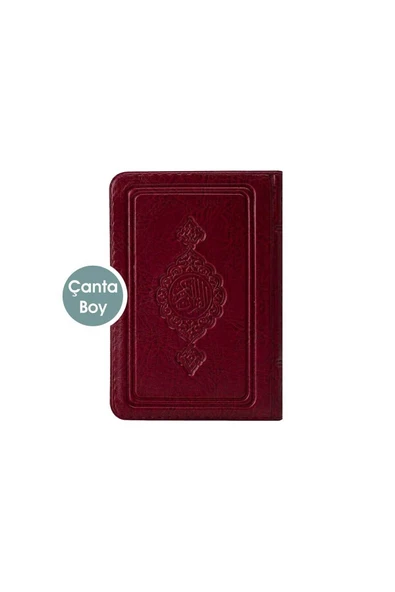 Hayrat Çanta Boy Kılıflı Kuran 12x17 Cm - Bordo ürün görseli