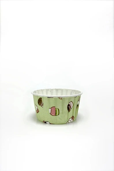 Kafem Muffin Kek Kapsülü Mint Dondurma Desenli 50li - K21 - Resim 2