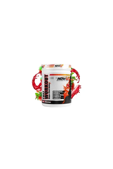 NOWUP NUTRITION Post-workout Magic Effect Amino Asit | 360 gr | Çilek Aromalı | Kas Iyileşmesi - Resim 2