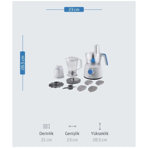 Beko Bkk 1391 Mutfak Robotu - Resim 3