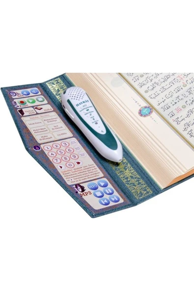 Kalem Kuran - Kuran Okuyan Kalem Seti Orta Boy Yeşil - Resim 3