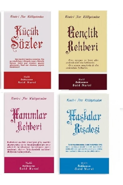Küçük Sözler + Hastalar Ris.+ Gençlik Reh. + Hanımlar Reh. Karton Kapak - ürün görseli