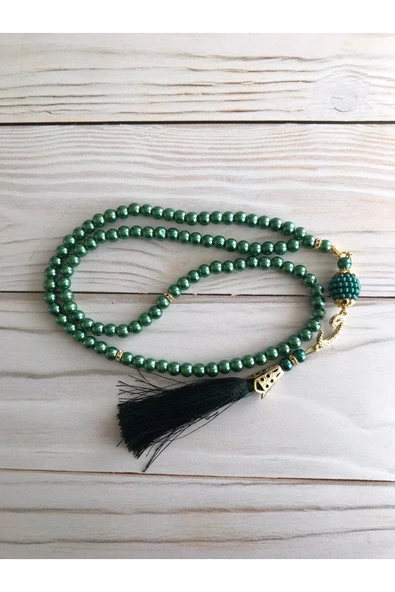 Termo Deri Kuran-ı Kerim Lüks Şal Tafta Seccade Inci Tesbih Çeyizlik Bohça Ev Konsept - Resim 2