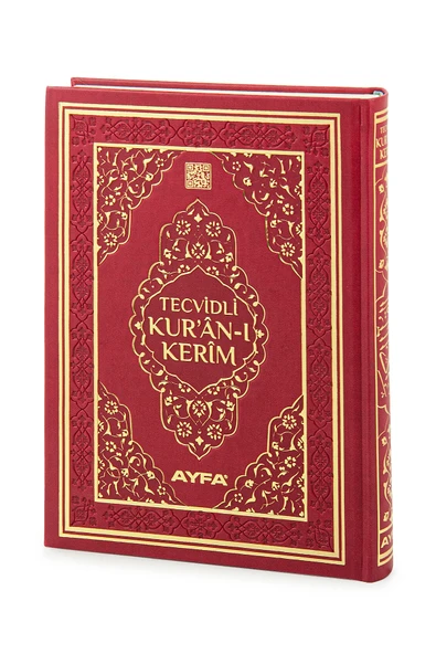 Tecvidli Kuranı Kerim - Termo Deri - Orta Boy - Bordo Renkli - Ayfa Yayınevi - Bilgisayar Hatlı ürün görseli