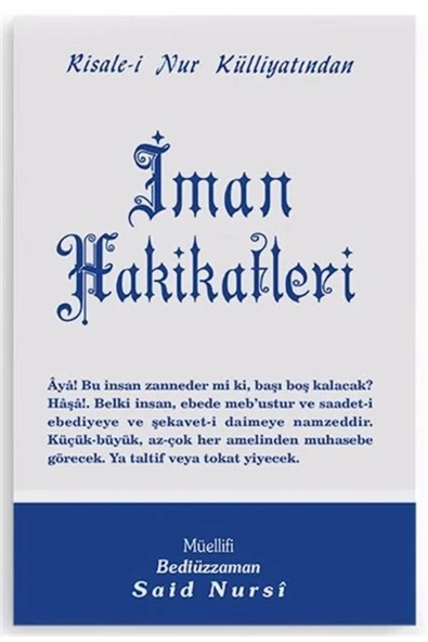 İman Hakikatleri, Risalei Nur Külliyatından (Orta Boy-Kod:418) ürün görseli