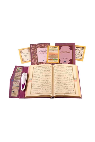 Kuran Okuyan Kalem Seti (Lila, Rahle Boy, Karton Kutulu) ürün görseli