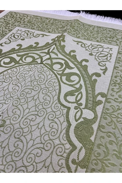 Termo Deri Kuran-ı Kerim Lüks Şal Tafta Seccade Inci Tesbih Çeyizlik Bohça Ev Konsept - Resim 5