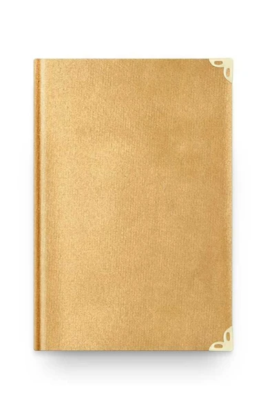 Orta Boy Kadife Kuran-ı Kerim (altın, Güllü, Mühürlü) - Resim 2