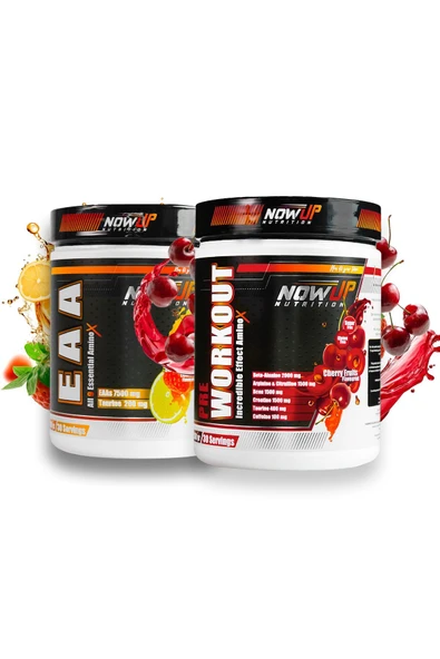 NOWUP NUTRITION Performansını Artır Kombinasyon Paketi | Eaa 360g Pre-workout 360g | Kas Gelişimi ürün görseli