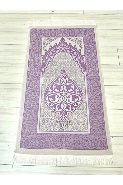 Termo Deri Kuran-ı Kerim Lüks Şal Tafta Seccade Inci Tesbih Çeyizlik Bohça Ev Konsept - Resim 3