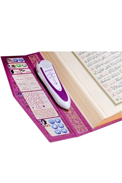 Kuran Okuyan Kalem Seti Kalem Kuran Orta Boy 16*24 cm Pembe - Resim 5