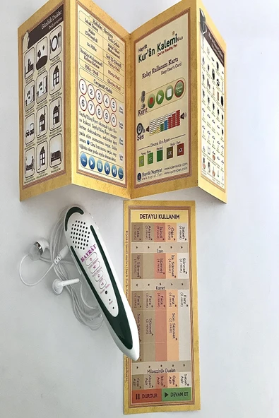 Kuran Okuyan Kalem Seti (yeşil, Orta Boy, Karton Kutulu) - Resim 5