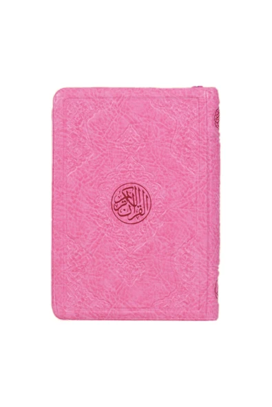 Çanta Boy Kuranı Kerim (pembe Renk-12,5 X 17,5 Cm Ebadında-altın Yaldızlı Kılıflı) ürün görseli