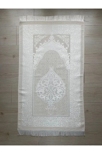 Termo Deri Kuran-ı Kerim Lüks Şal Tafta Seccade Inci Tesbih Çeyizlik Bohça Ev Konsept - Resim 7