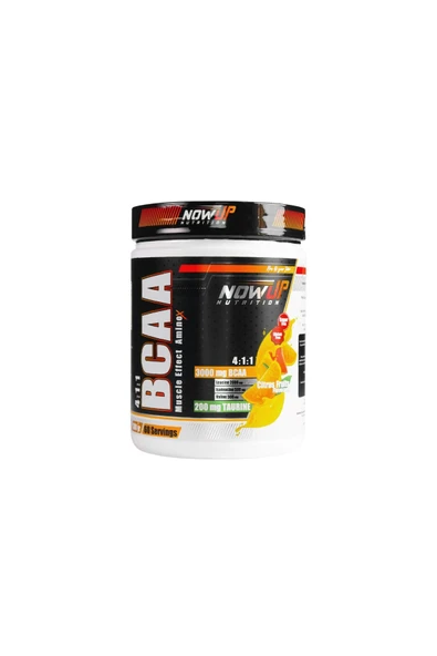 NOWUP NUTRITION Bcaa 4:1:1 Muscle Effect Amino Asit / Turunç Meyveleri Aromalı – 360 Gr. / 60 Servis ürün görseli