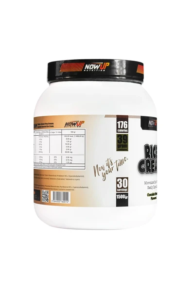 NOWUP NUTRITION Rice Cream - Chocolate Breeze: Çikolata Esintisi Aromalı Pirinç Kreması (1500gr, 30 Porsiyon) - Resim 3