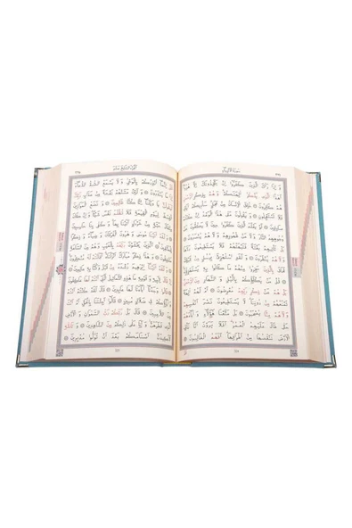 Rahle Boy Kadife Kuran-ı Kerim (gökyüzü Mavi, Elif-vavlı, Mühürlü) - Resim 2