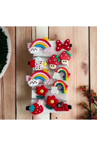 Batu Kız bebek ve çocuk lastikli toka seti