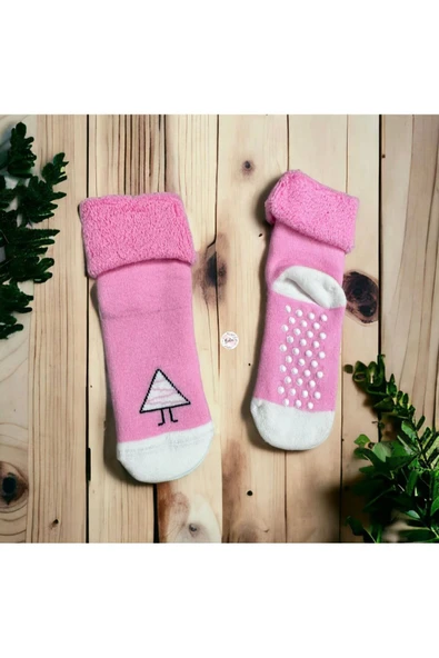 BATU GİYİM kız çocuk kaydırmaz havlu çorap - 3