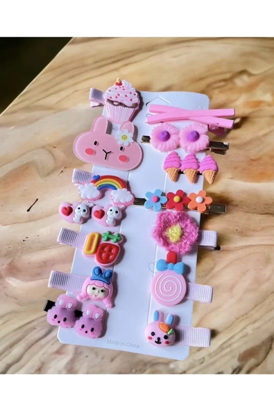 BATU GİYİM Kız Bebek Ve Çocuk Toka Seti