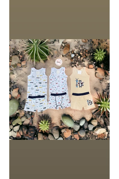 BATU GİYİM Erkek çocuk atlet boxer takım