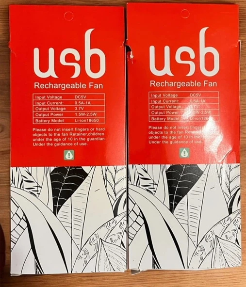 Şarjlı El Tipi Vantilatör - Resim 3