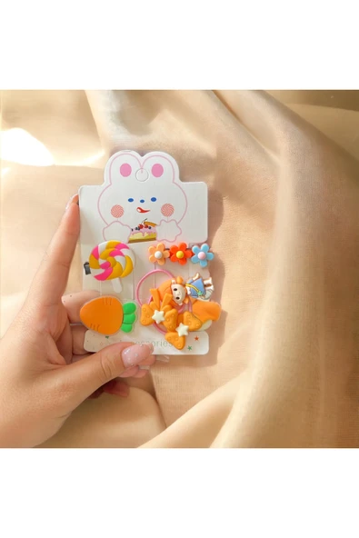 BATU GİYİM Kız Bebek Ve Kız Çocuk Toka Seti - 3