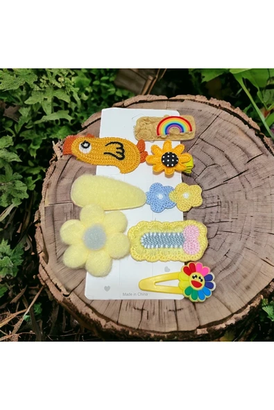 BATU GİYİM Figürlü Kiz çocuk toka seti