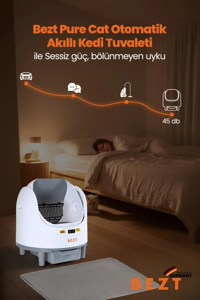 Bezt Pure Cat Otomatik Akıllı Kedi Tuvaleti - Resim 7