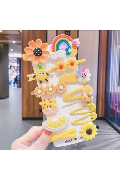 Batu kız bebek ve çocuk toka seti - 9