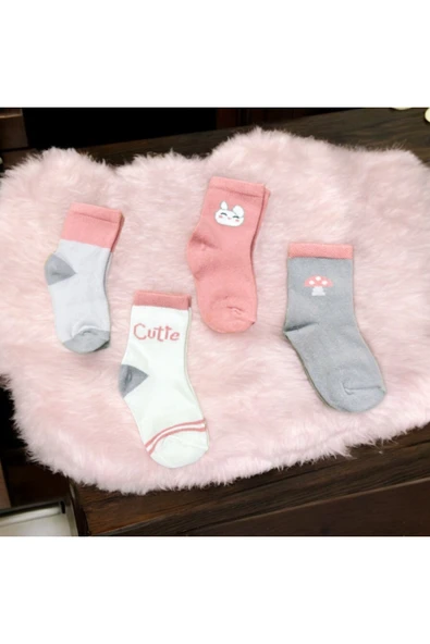 BATU GİYİM Kız bebek ve çocuk çorap seti