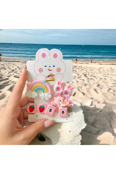 BATU GİYİM Kız Bebek Ve Kız Çocuk Toka Seti - 4