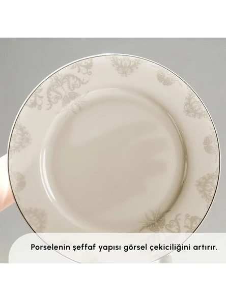 KARACA Bone Collection Siena 53 Parça 12 Kişilik Yemek Takımı Gold - 3