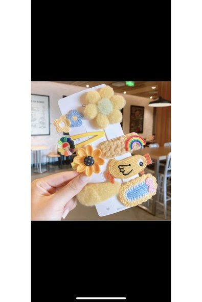 BATU GİYİM Figürlü Kiz çocuk toka seti - 5