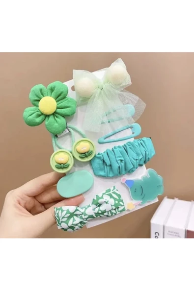 BATU GİYİM KIZ ÇOCUK FİGÜRLÜ TOKA SETİ - 6