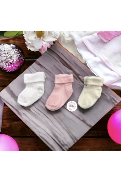 BATU GİYİM Yenidoğan BEBEK ÇORAP SETİ - 2