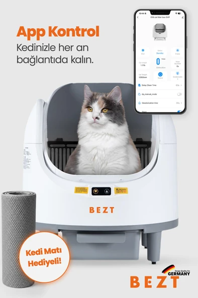 Bezt Pure Cat Otomatik Akıllı Kedi Tuvaleti - Resim 8