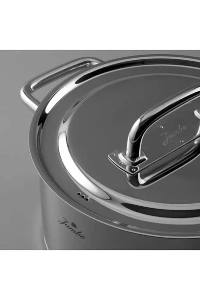 Jumbo Metalix 14 Parça Çelik Çeyiz Seti (Metalix Çelik Tencere Seti-Metalix Çaydanlık-3'lü Cezve) - 6